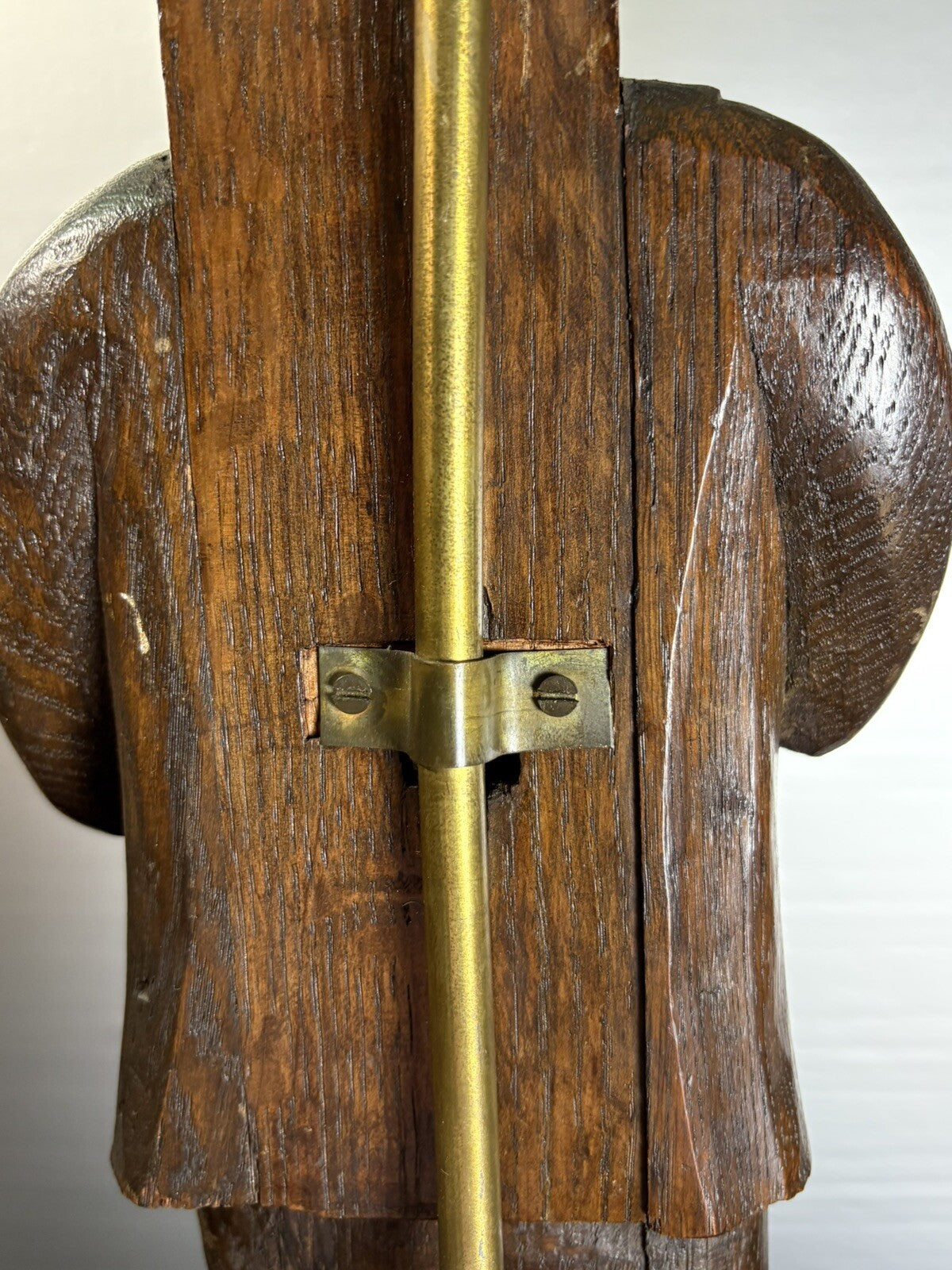 Vintage Pair Incredible Carved Wood Lamp Musicians 37”