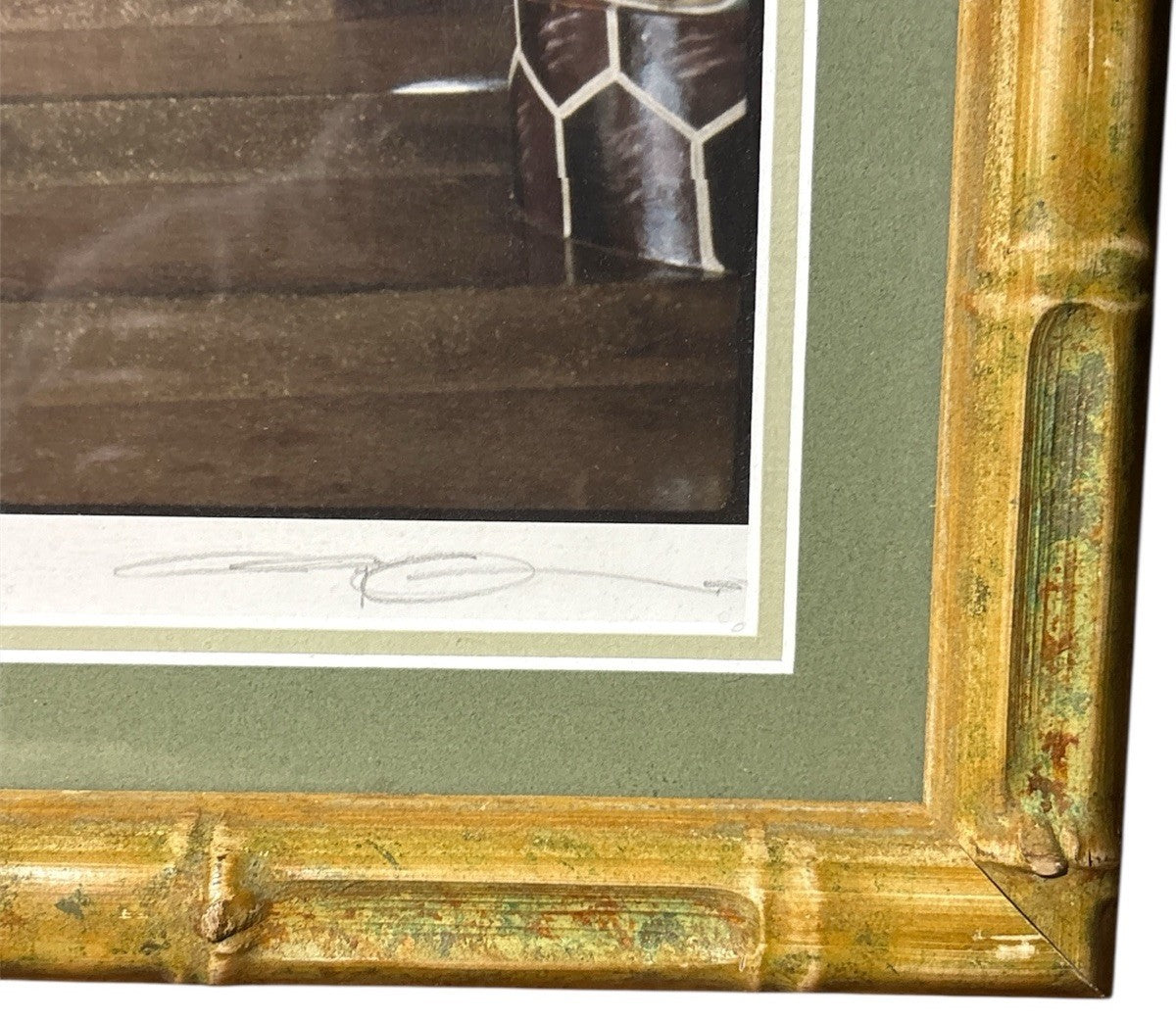 Cao Dai Temple Vietnam A/P Artist Proof Framed Print Bamboo Gilt Frame Asian