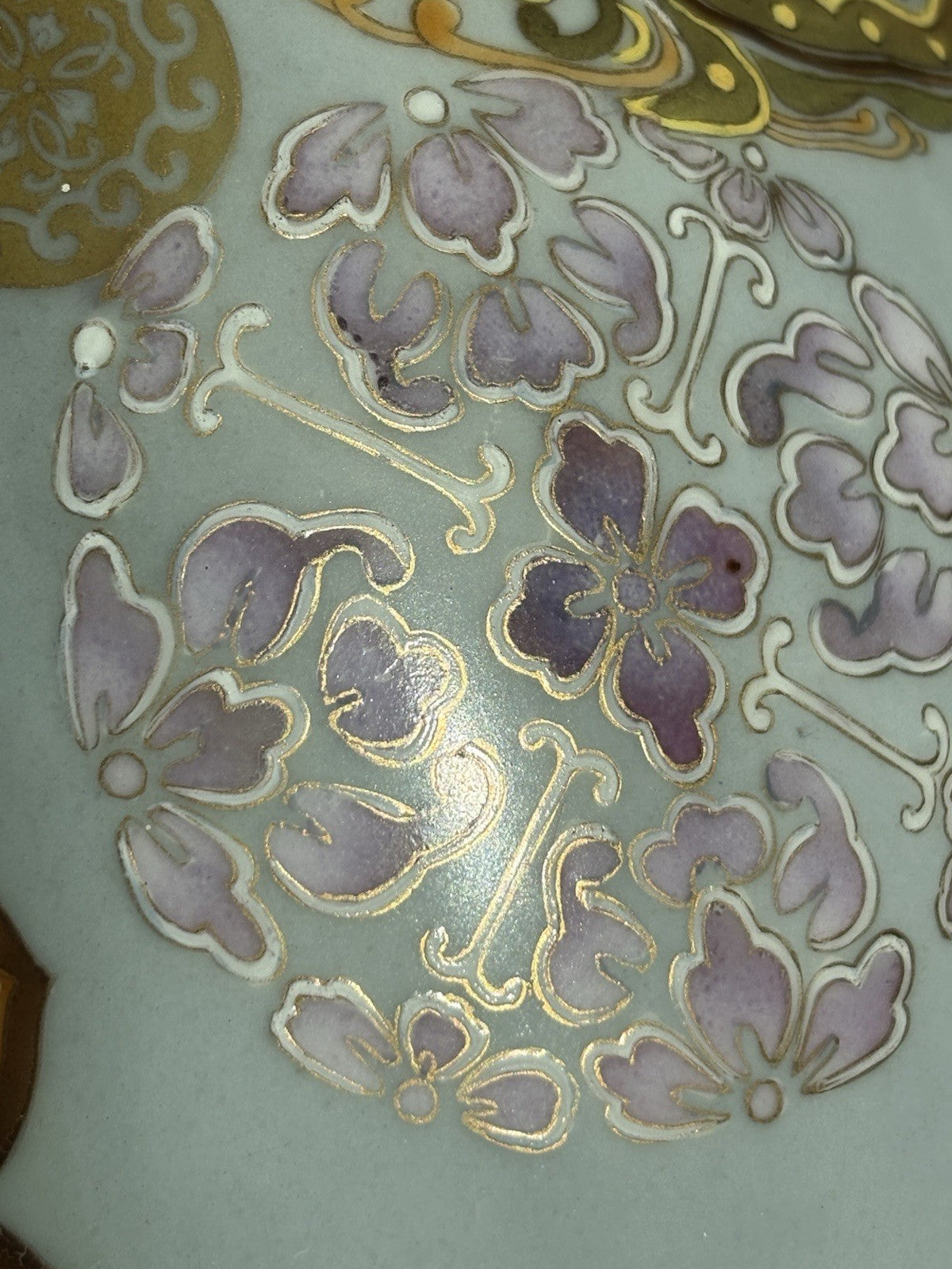 Late Meiji Japanese Blue-Ground Satsuma-Style Jardiniere, Bronze Stand