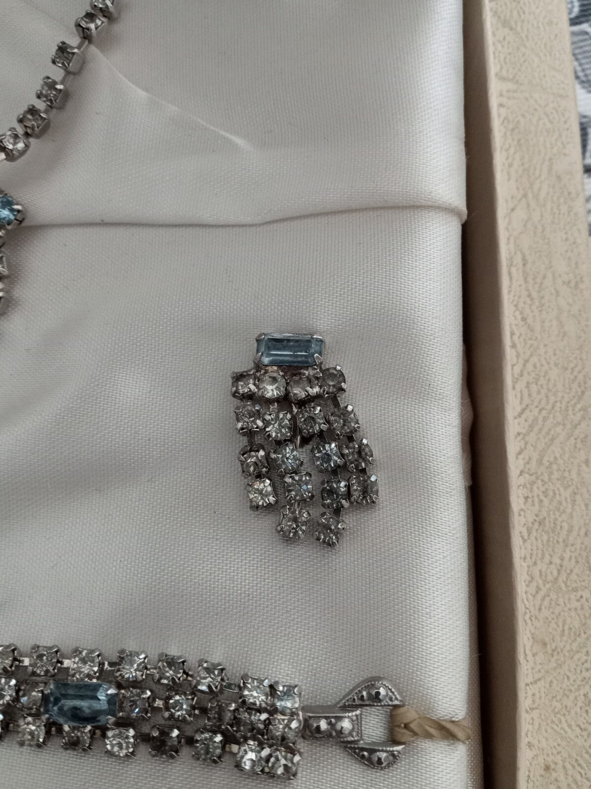 Sterling Silver Rhodium Finish 2 Sets. RARE! Original Box Antique 1920s