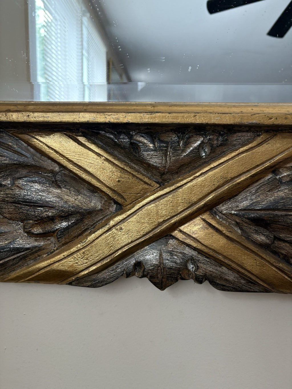 Extra Large Wood Carved Mirror, Incredible Designs From Mid Century Modern 54lbs