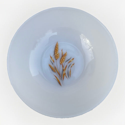 Anchor Hocking Fire King Milk Glass Wheat Vintage Cups Bowl 11 Pc Lot
