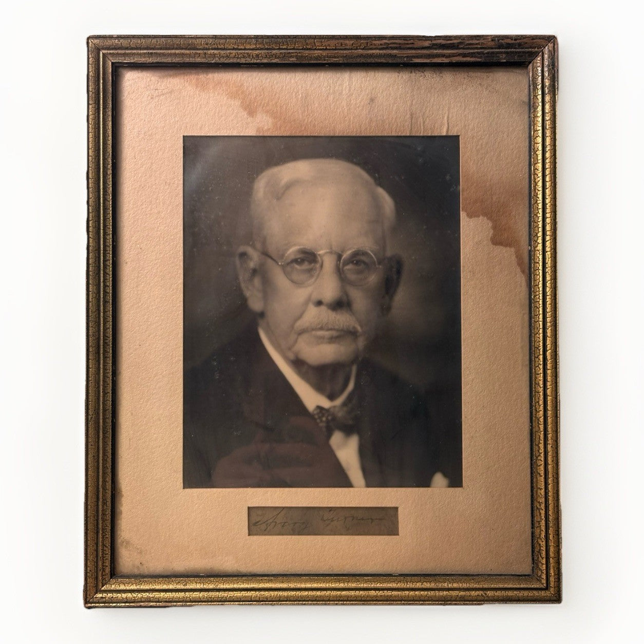 Avery Turner Santa Fe Railway Executive Framed Portrait Signed