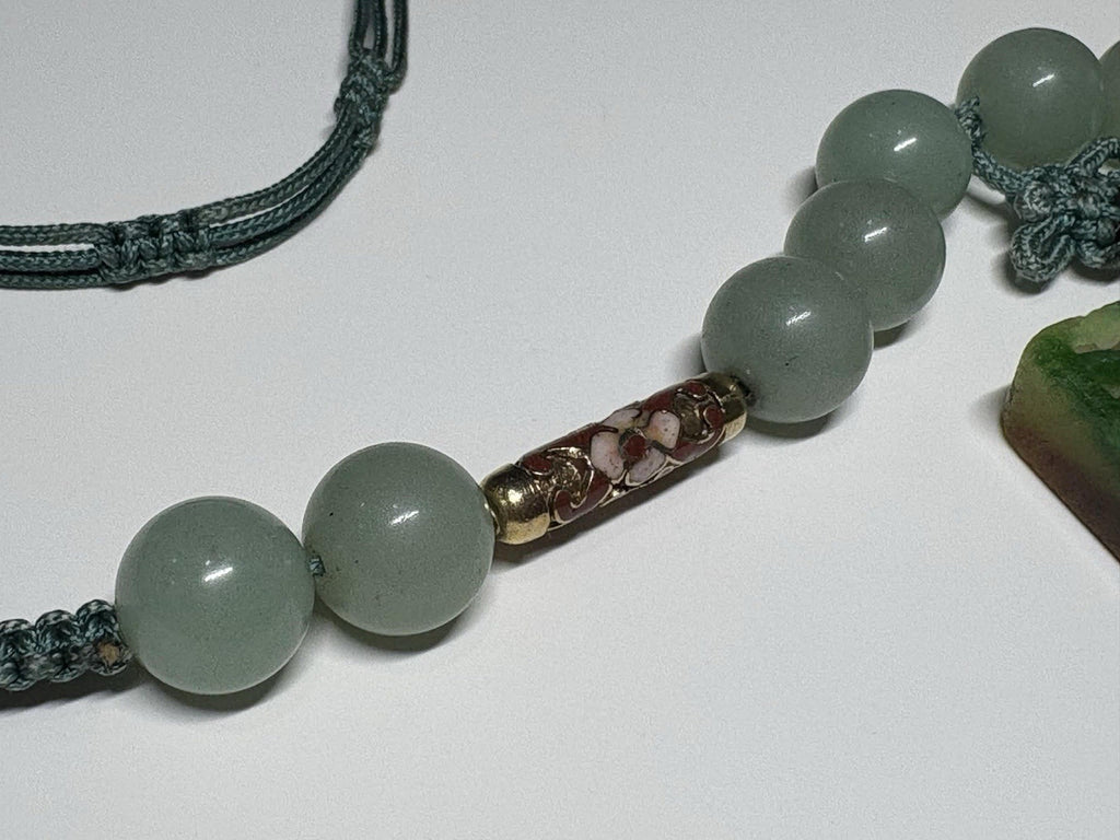 Antique Double-Sided Chinese Carved Jade Plaque Pendant,
