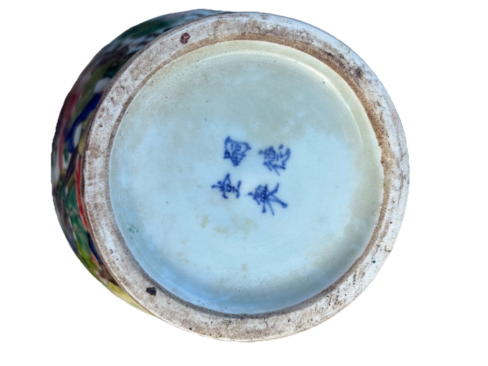 Antique Chinese 14" Famille Verte Phoenix & Peony Vase, Guangxu Era Style