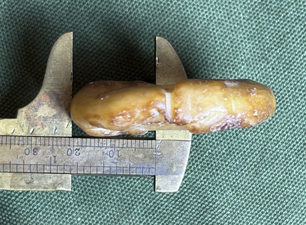 Old Antique Jade Stone Carved Thumb Ring 36 Grams