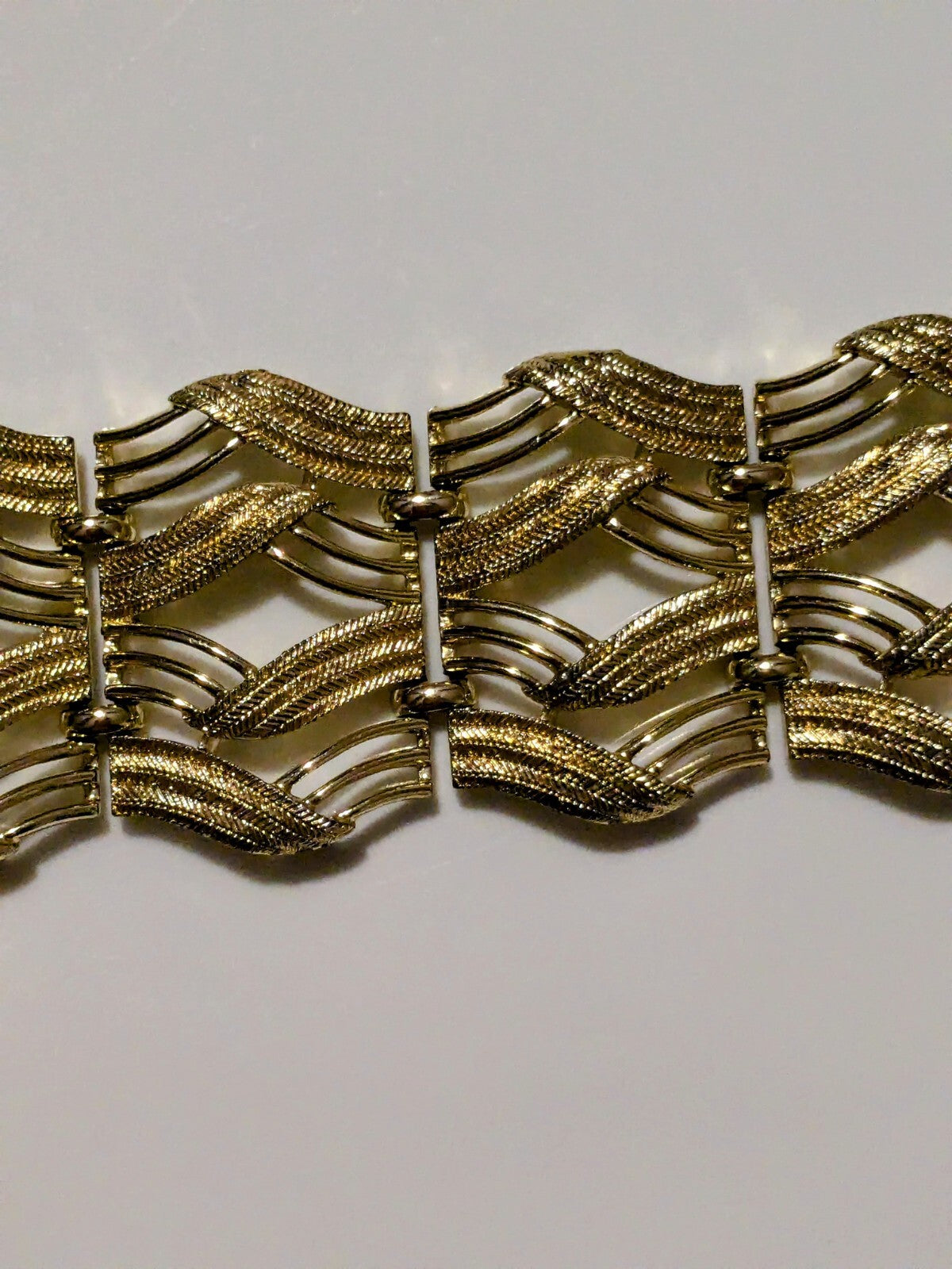 Coro vintage gold tone cuff bracelet