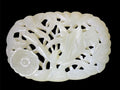 Antique Old Chinese Natural Jade Carved Plaque 43grams