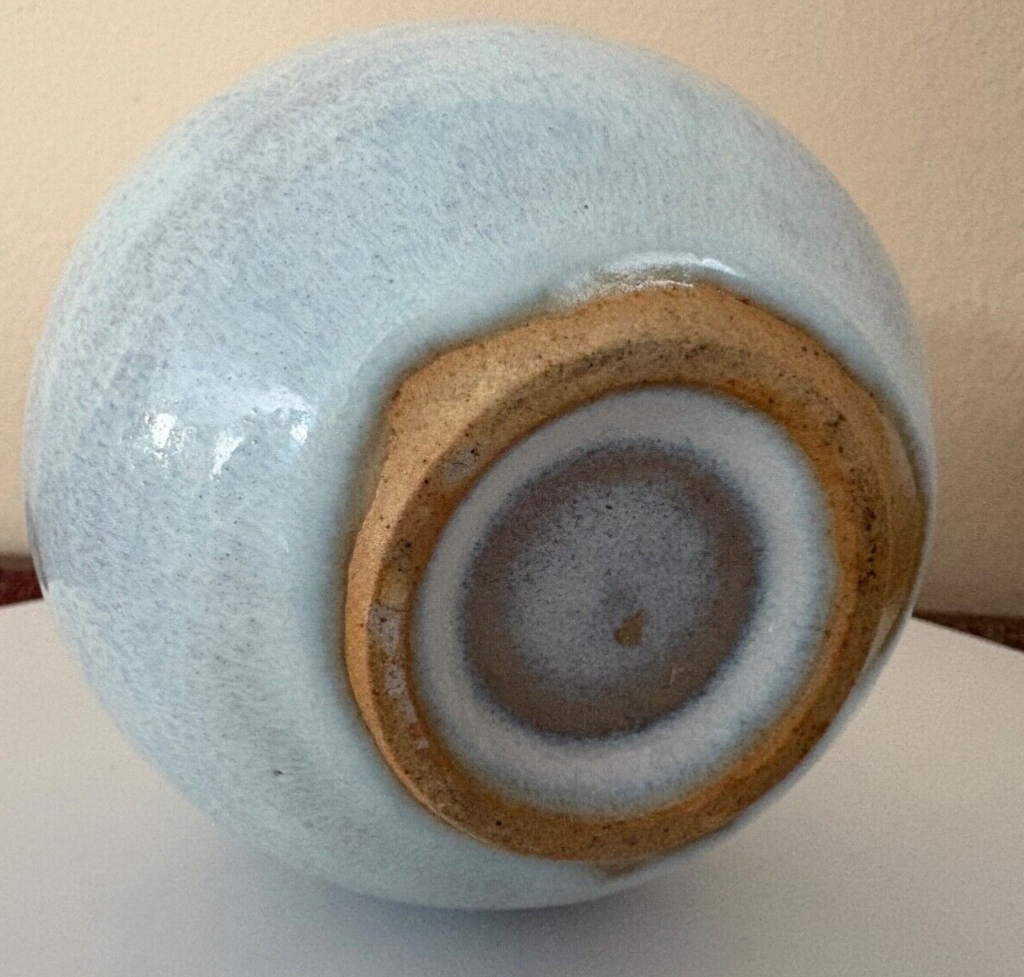 Vintage MCM Pottery Studio Art Pottery Bud Vase Stoneware 5”