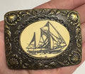 Oden Scrimshaw Belt Buckle