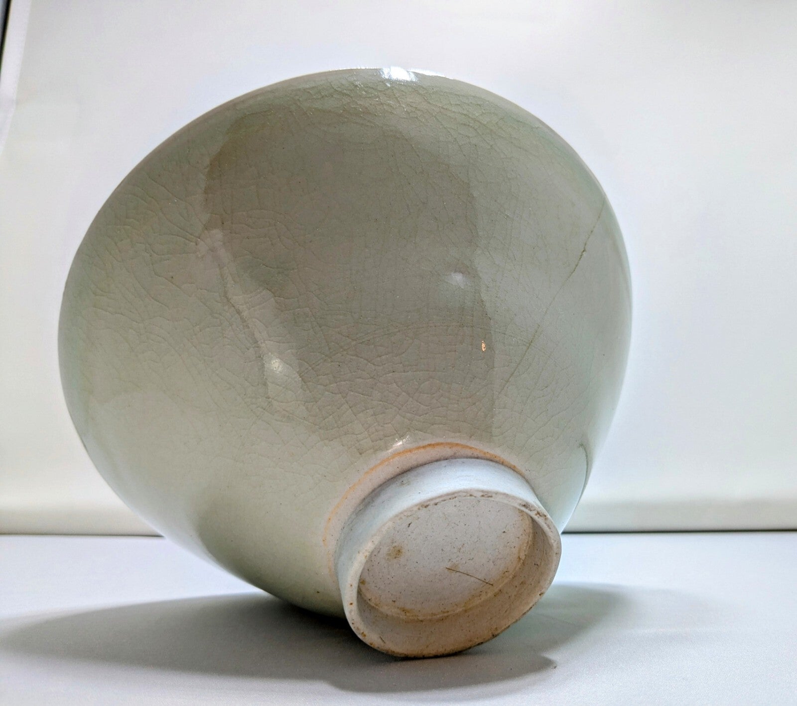 Antique Chinese Bowl Song Dynasty Style Crackle Glaze Pottery Hairline Crack