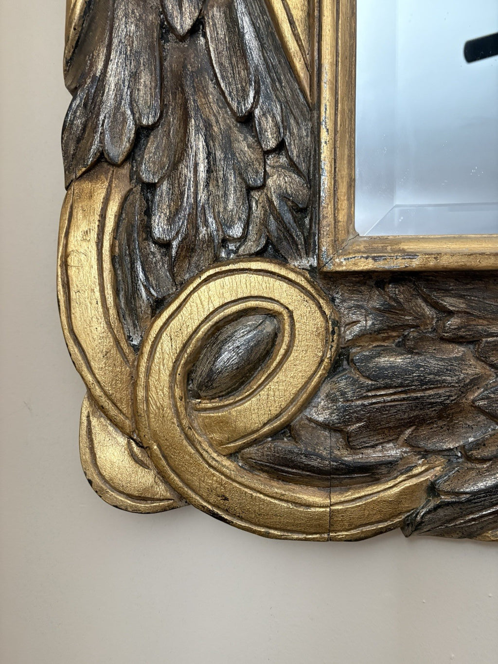 Extra Large Wood Carved Mirror, Incredible Designs From Mid Century Modern 54lbs