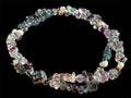 Fluorite Quartz Multi Strand Necklace Natural Gemstone Pearl Sterling Silver 16”