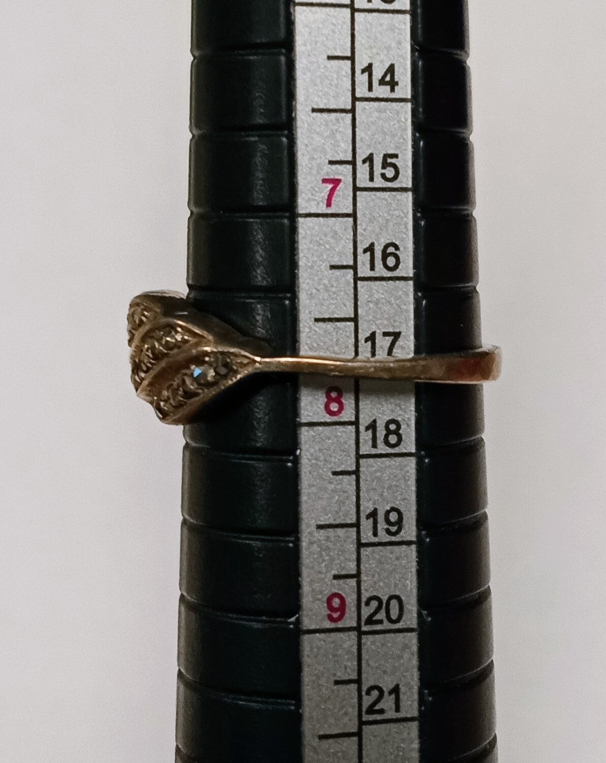925 Sterling Silver - Vintage Sparkling Marcasite Band Ring Sz 7.75