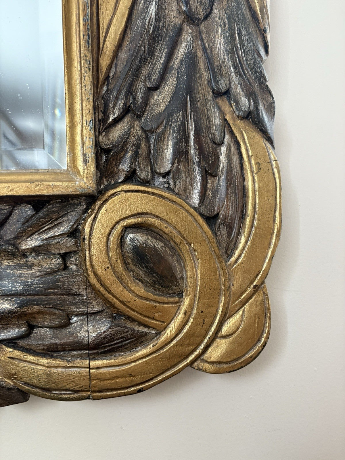 Extra Large Wood Carved Mirror, Incredible Designs From Mid Century Modern 54lbs