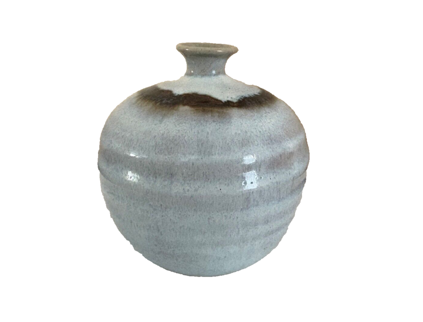 Vintage MCM Pottery Studio Art Pottery Bud Vase Stoneware 5”