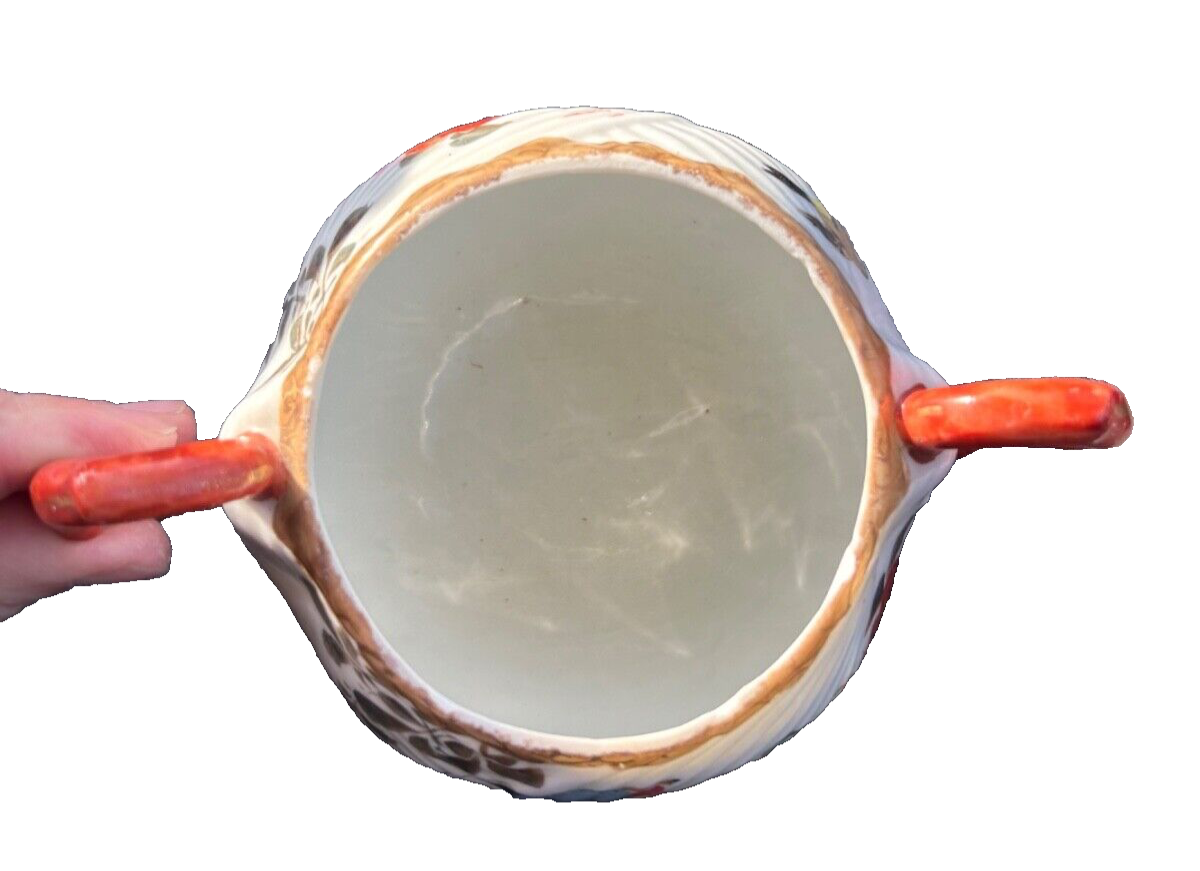 Chinese Asian Tea Cup  - Hand Painted LANDSCAPE BIRDS DESIGN - VERY OLD