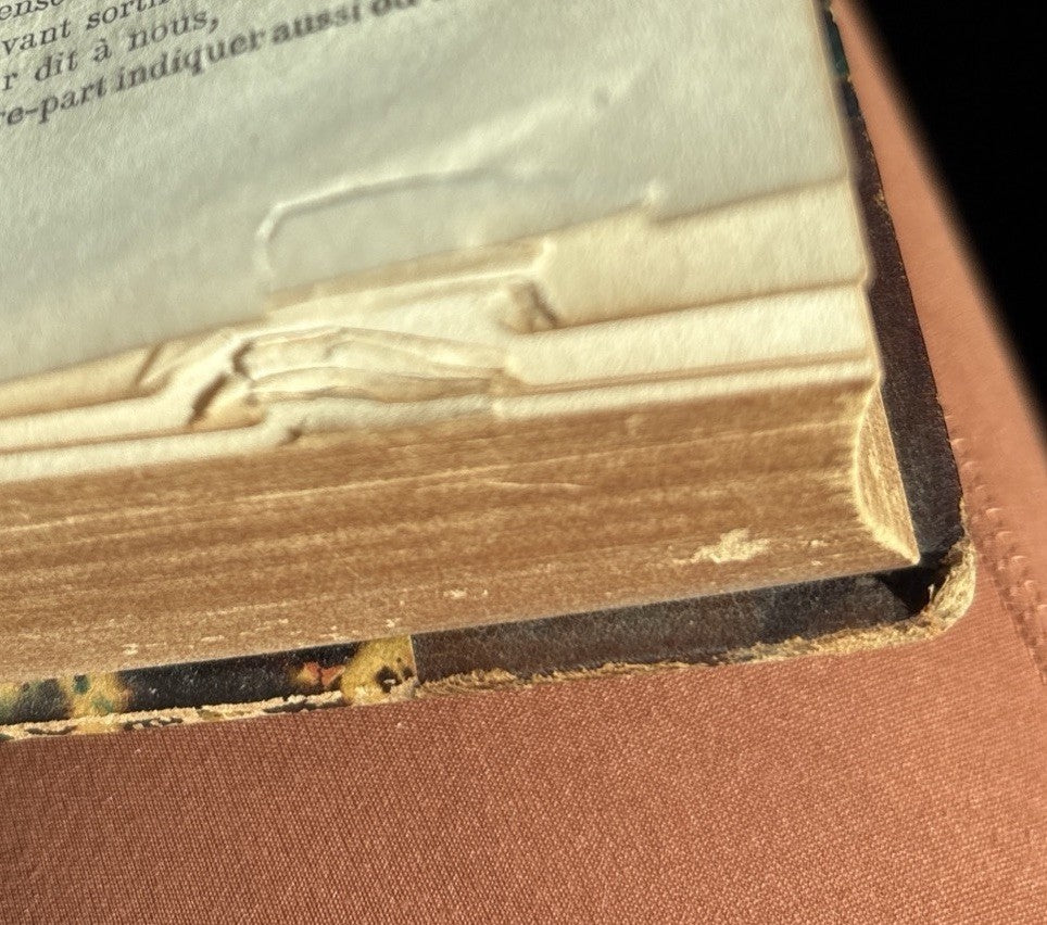 1865 Xenophon L’Anabase II Greek French Paris Hachette Leather Antique