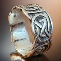 Sterling Silver Celtic Knot Band Ring .925 Artisan Design Size 12.75
