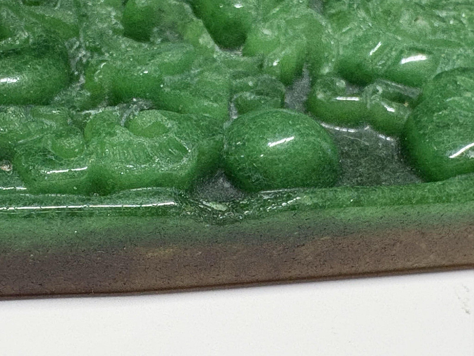 Antique Double-Sided Chinese Carved Jade Plaque Pendant,