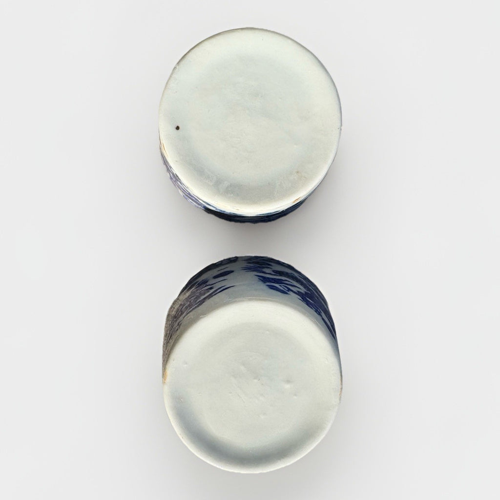 A Pair Chinese Blue&White Porcelain Hand Painted Dragon Pattern Cups 2351