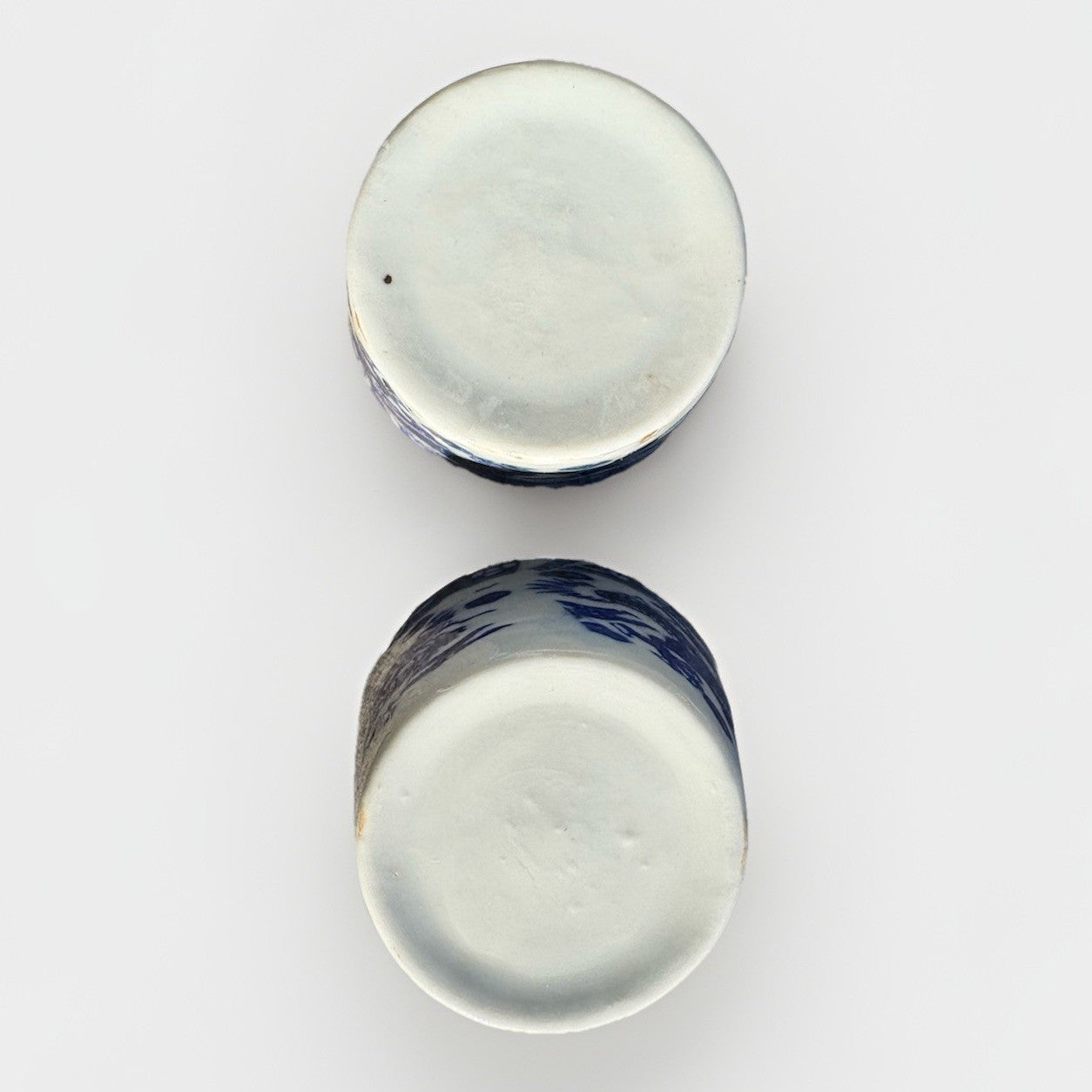 A Pair Chinese Blue&White Porcelain Hand Painted Dragon Pattern Cups 2351