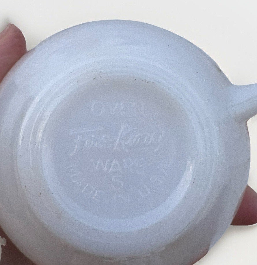 Anchor Hocking Fire King Milk Glass Wheat Vintage Cups Bowl 11 Pc Lot