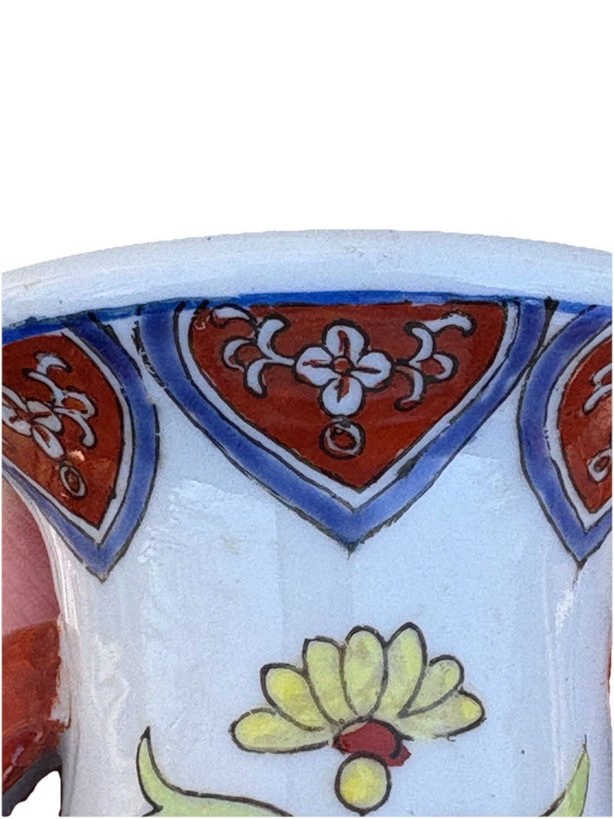 Antique Chinese Porcelain Vase Figural Scenes Double Handles Kangxi Style Mark