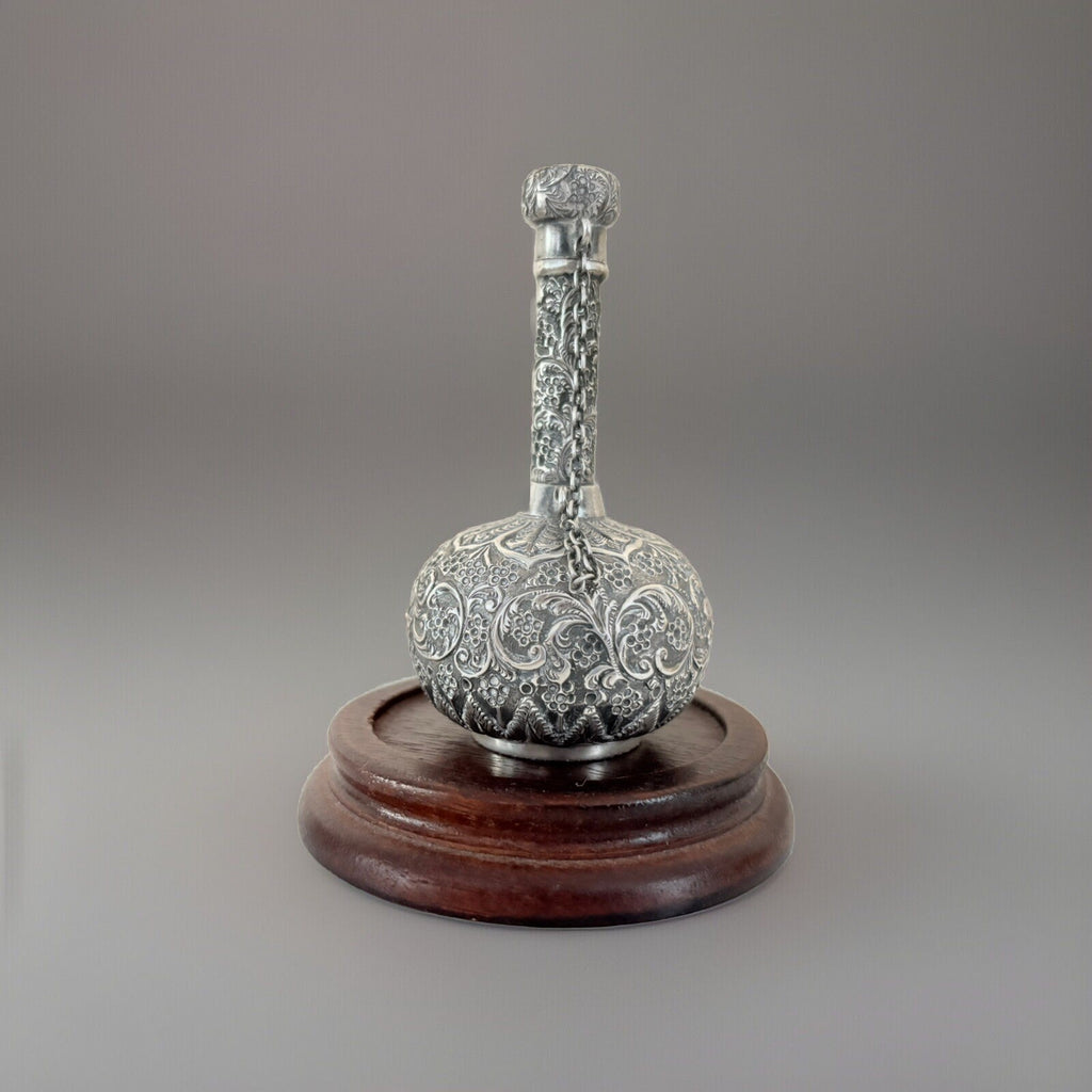 Victorian D&L Spiers Birmingham Sterling Silver Perfume Scent Bottle 1896 4”