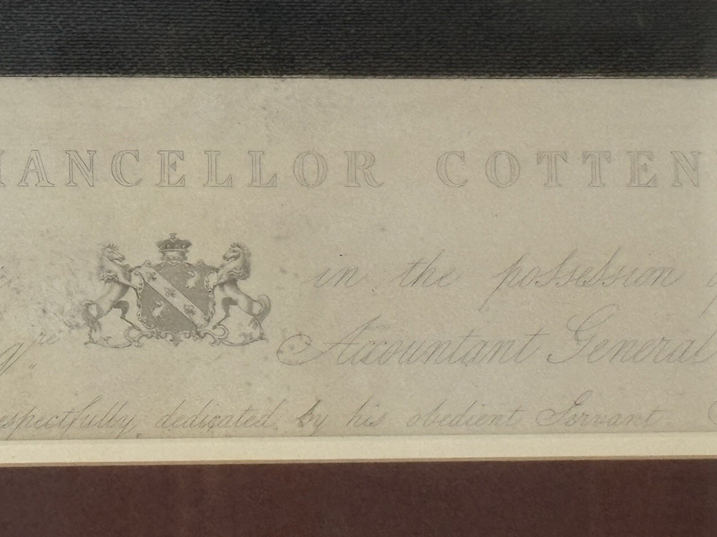 1840s H.T. Ryall Engraving “Lord Chancellor Cottenham” Victorian Legal Portrait