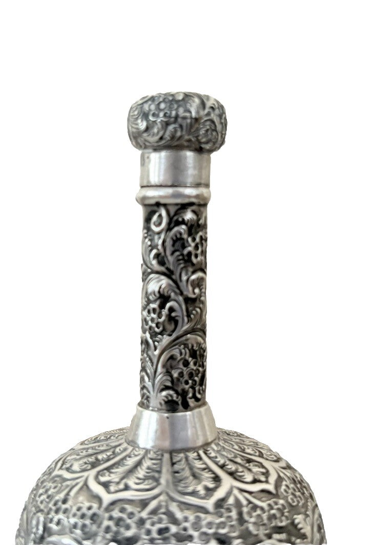 Victorian D&L Spiers Birmingham Sterling Silver Perfume Scent Bottle 1896 4”