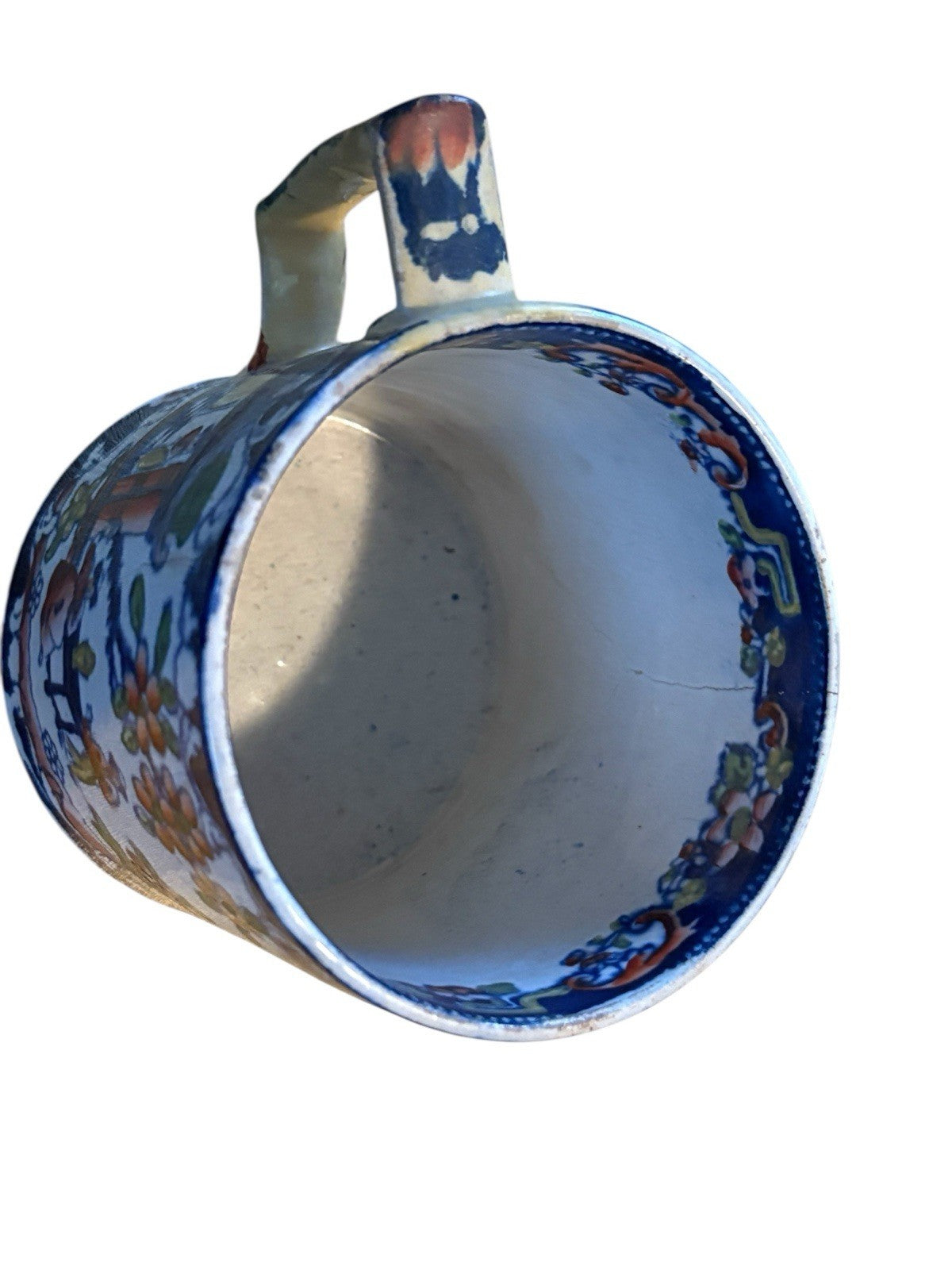Antique Baggerly & Ball Pottery Mug – “Boy in the Window” Pattern – c.1830