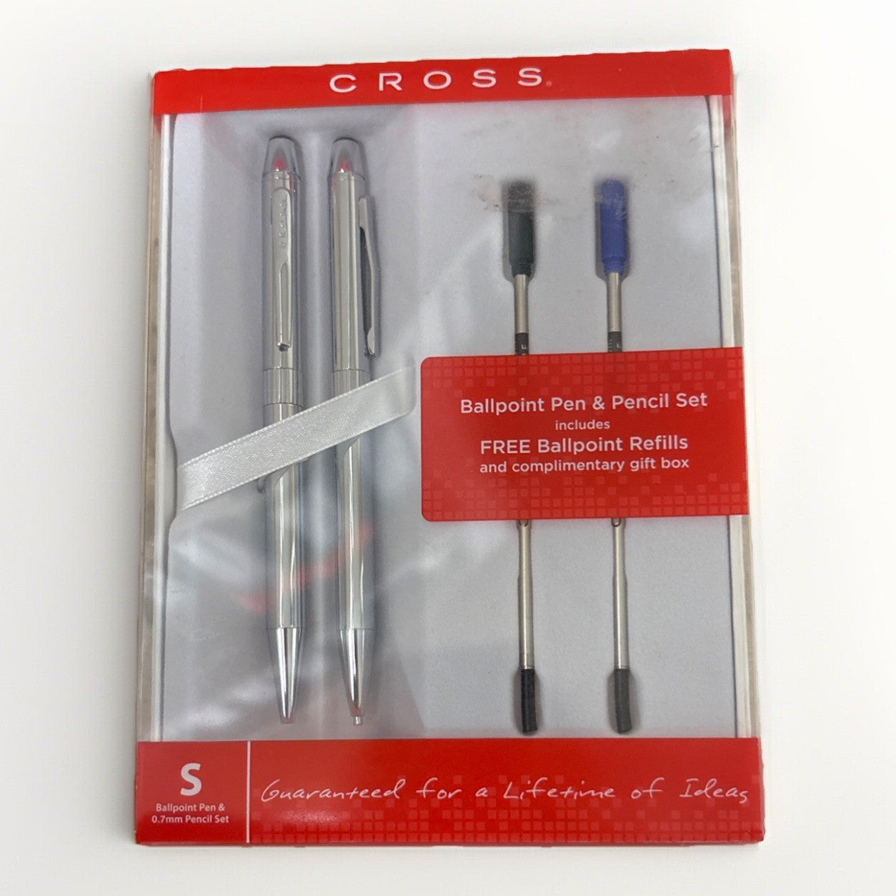 Cross BallpoinPen And Pencil Set With Refills Includes Gift Box New