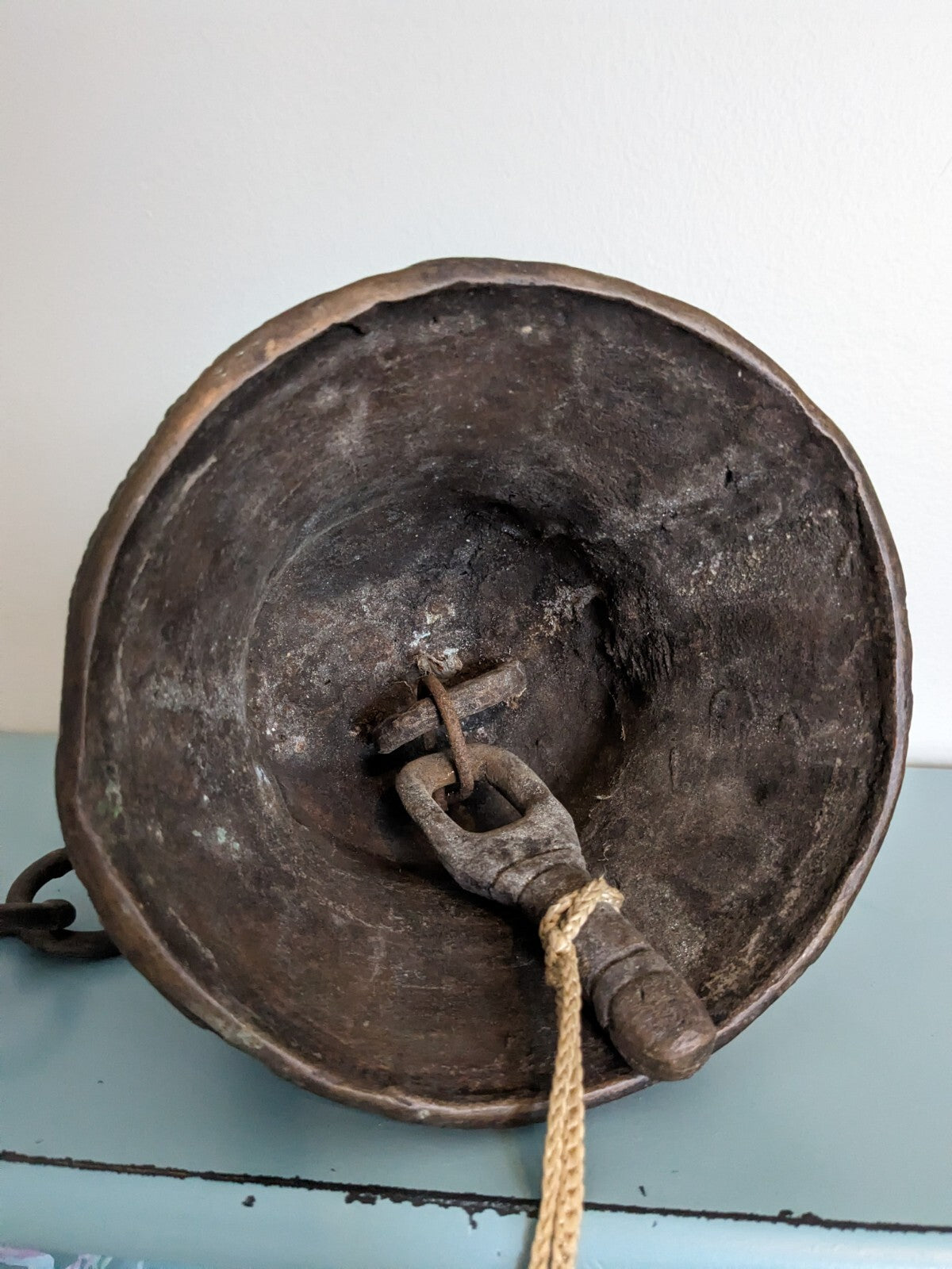 Antique Tribal Bronze Ritual Bell Lost Wax Cast African / Asian Shrine Gong