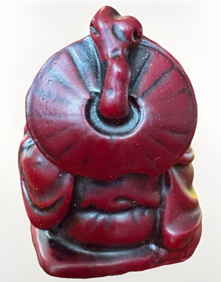 Mini Vintage Chinese Buddha Resin Laughing Sitting Statue Figurine Happy Figured
