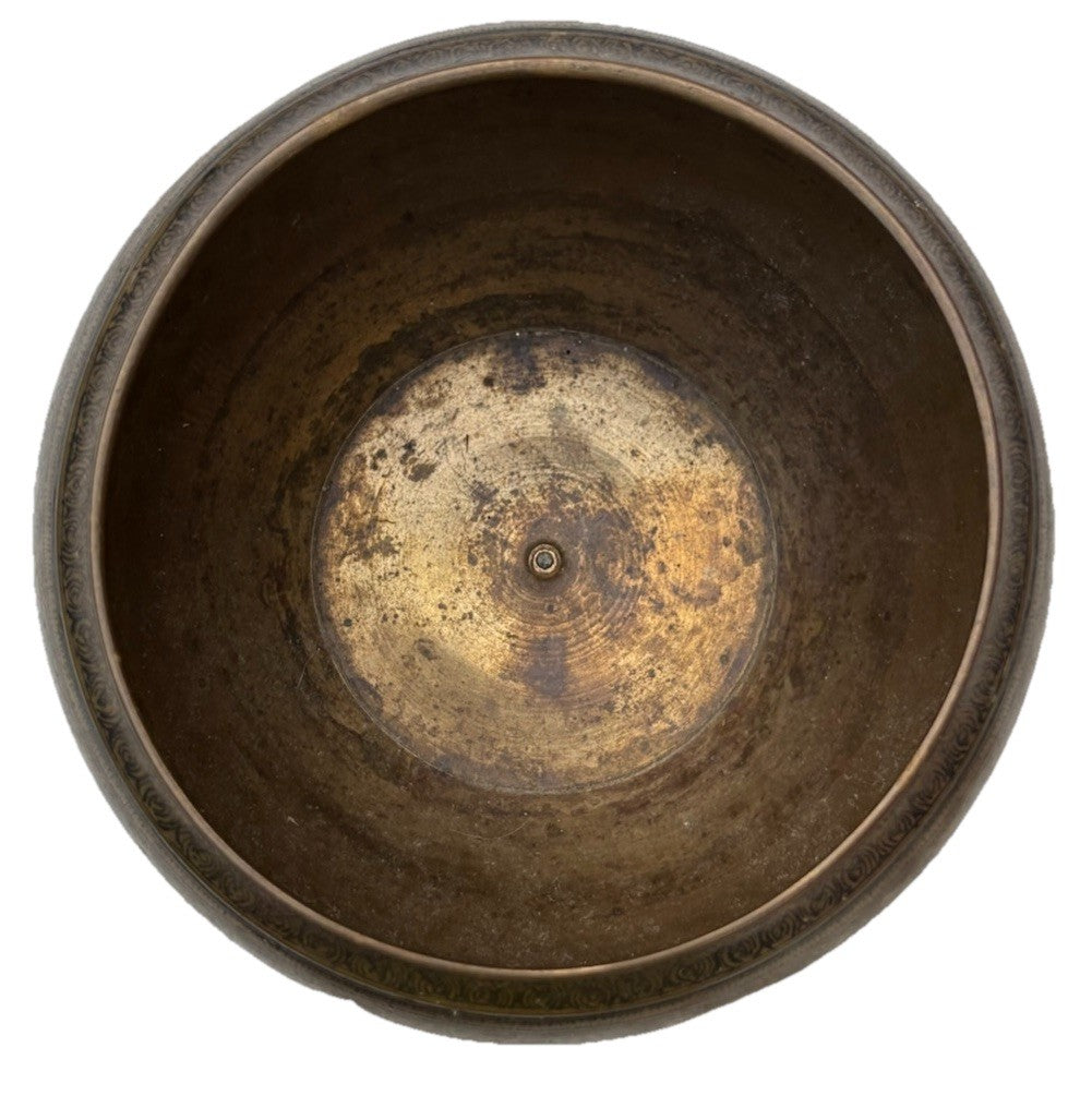 ANTIQUE BRASS ENGRAVED BOWL Made In India
