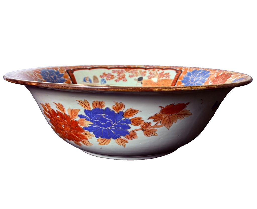 Antique 19th Century Japanese Imari Porcelain Bowl (c. 1870–1890)