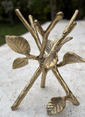 Vintage Brass Twig and Leaves Sculpture | Ring | Jewelry Holder