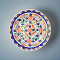 Antique Japanese Imari Porcelain Plate Orange And Gold Flower Decoration 7”