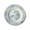Antique English Blue White Transferware Plate Orient Hales Hancock Godwin 9”