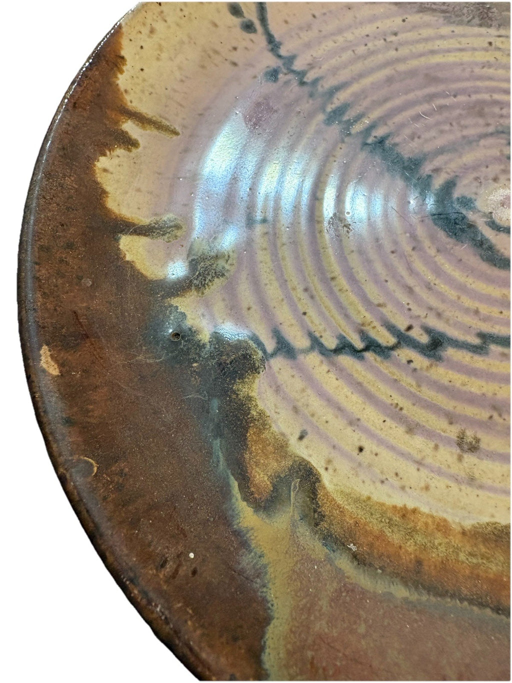 Signed Joel Edwards Studio Pottery Plate Set MCM California Art Set Of 3 8.5”