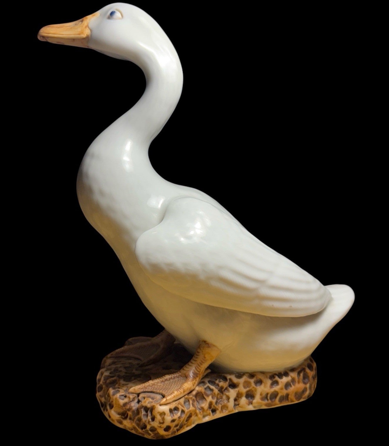 VTG Chinese Porcelain Duck Figurine