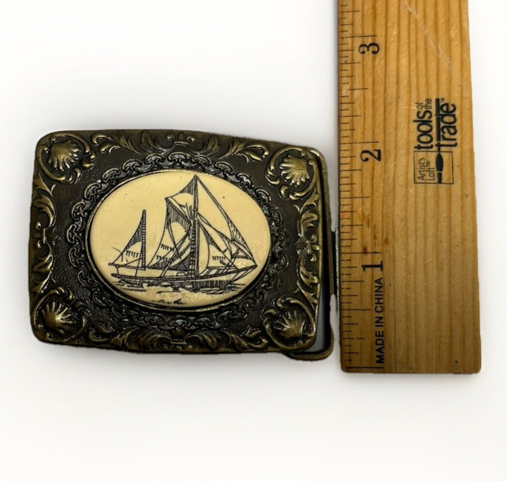 Oden Scrimshaw Belt Buckle