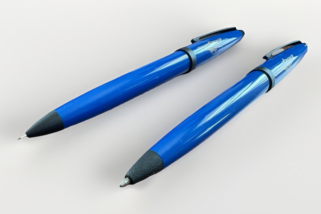 Cross Blue NAVY Ballpoint Pen & Mechanical Pencil Set RARE