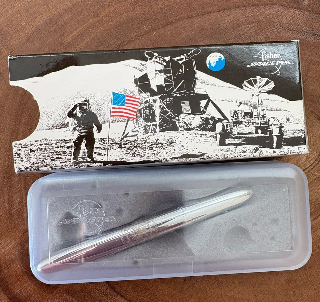 Fisher Space Pen Navy Military Ballpoint w/ Moon Landing Box – Made in USA
