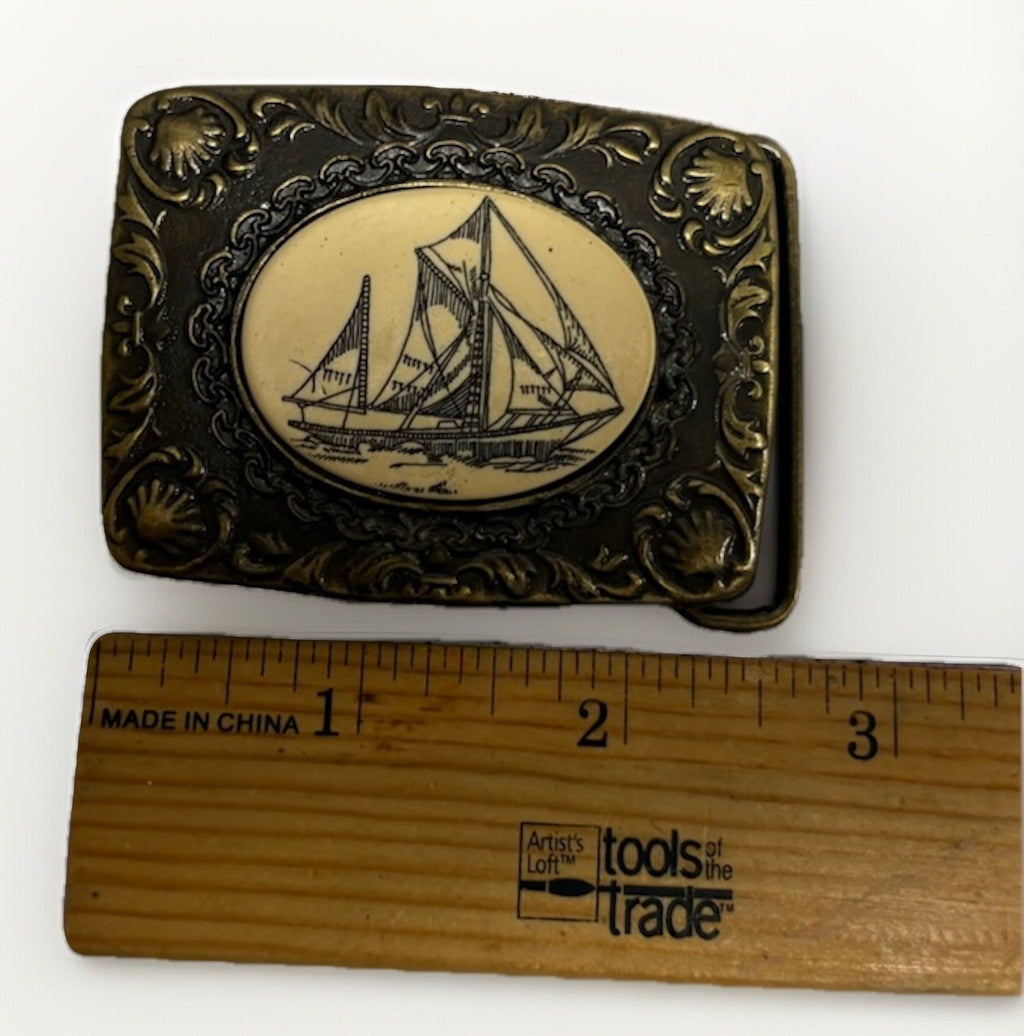 Oden Scrimshaw Belt Buckle