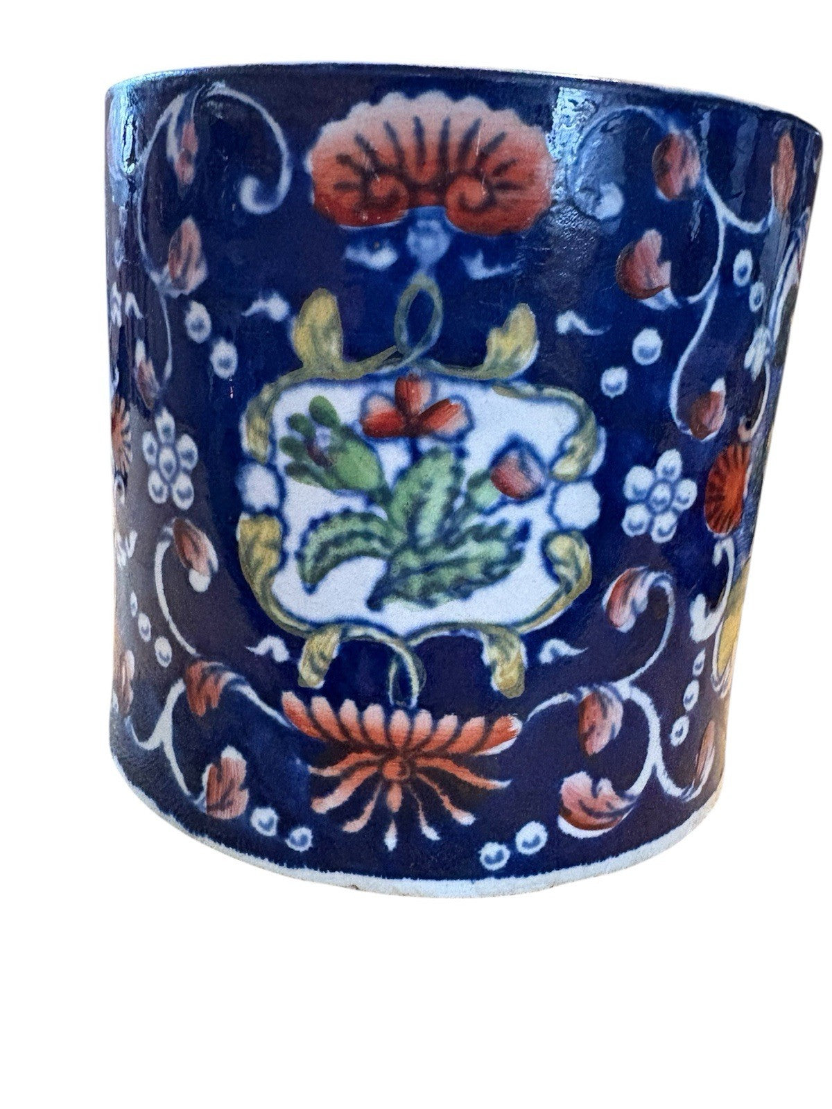 Antique Baggerly & Ball Pottery Mug – “Boy in the Window” Pattern – c.1830