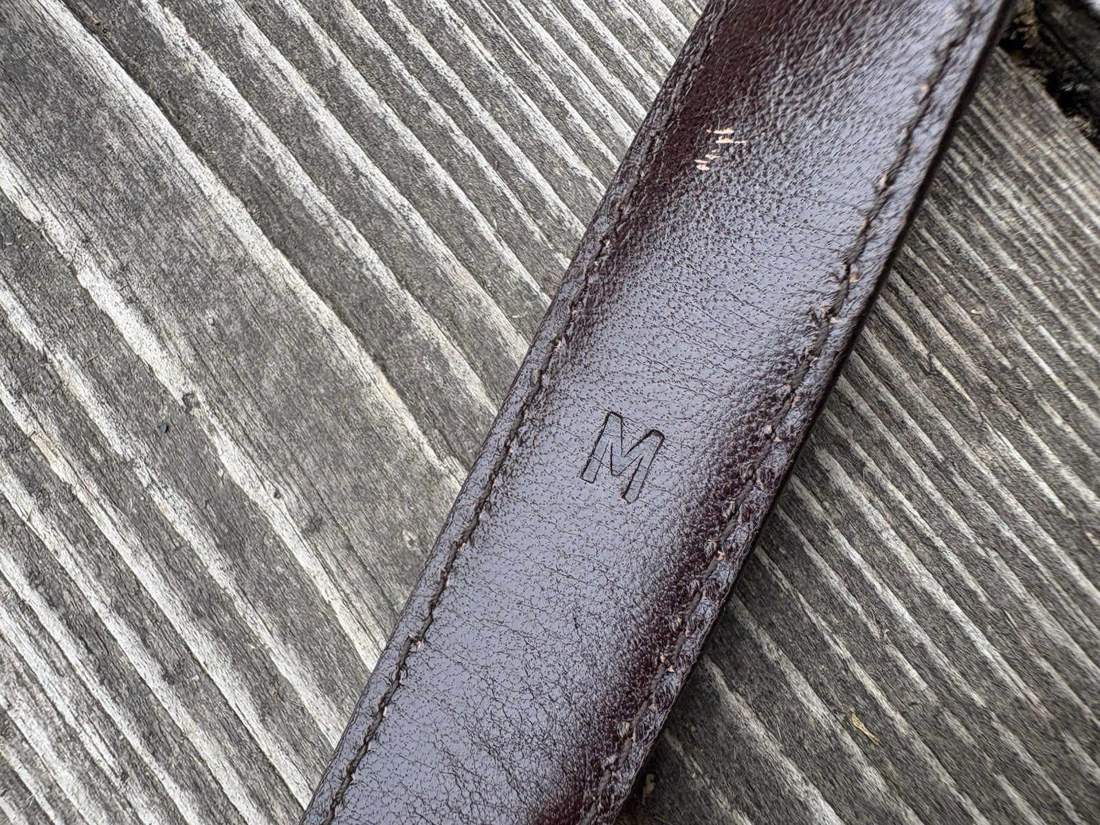 Ralph Lauren Collection Brown Suede Leather Equestrian Belt Brass Buckle M Italy
