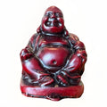 Mini Vintage Chinese Buddha Resin Laughing Sitting Statue Figurine Happy Figured