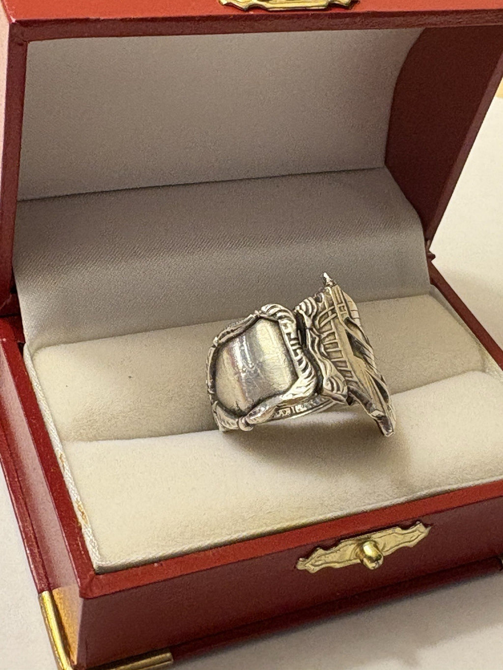 Vintage Sterling Silver Galleon Ship Ring – Sculptural Nautical Statement Size 7